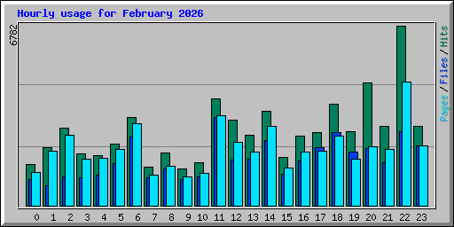 Hourly usage for February 2026