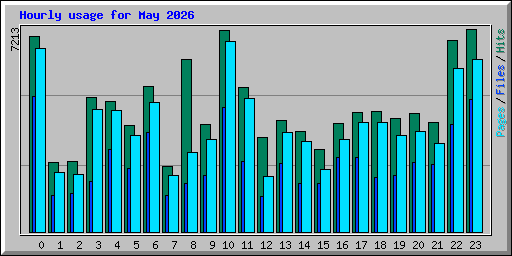 Hourly usage for May 2026